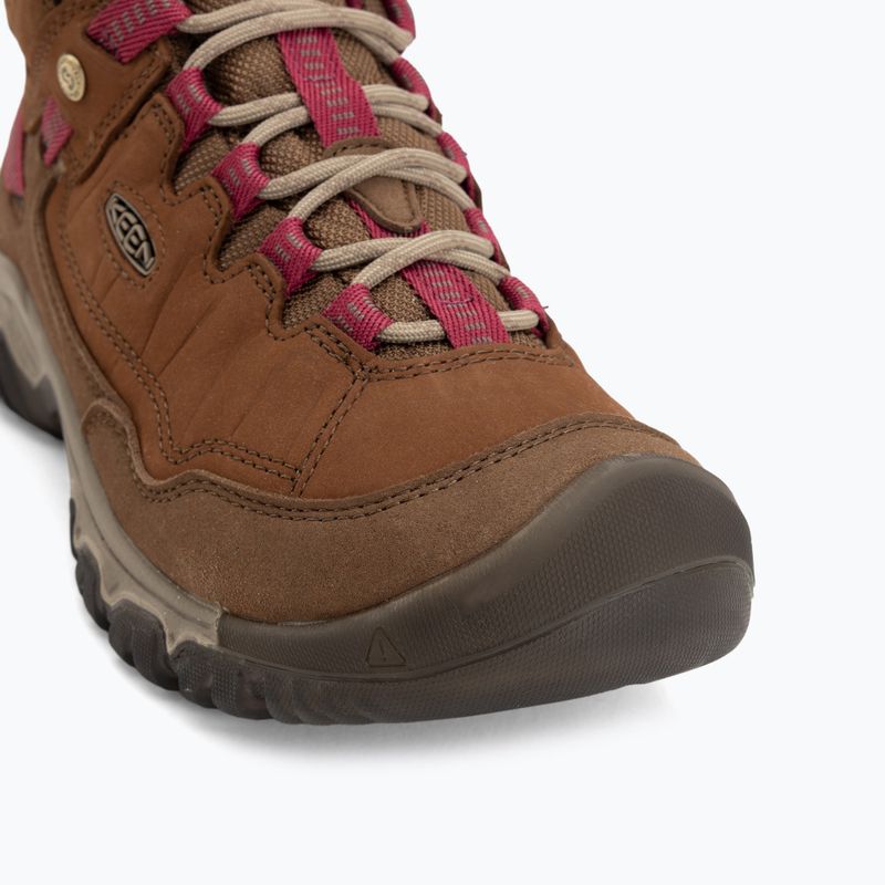 Buty trekkingowe damskie KEEN Targhee IV Mid Wp bison/beaujolais 7