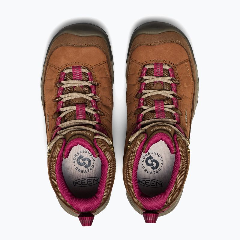 Buty trekkingowe damskie KEEN Targhee IV Mid Wp bison/beaujolais 5