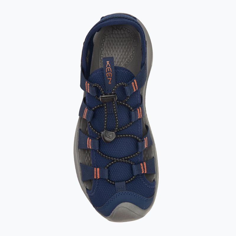 Sandały męskie KEEN Seanik H2 naval academy/ gold flame 5