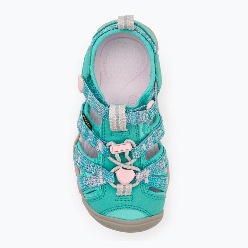 Sandały dziecięce KEEN Seacamp II CNX aqua/giggle pink 5