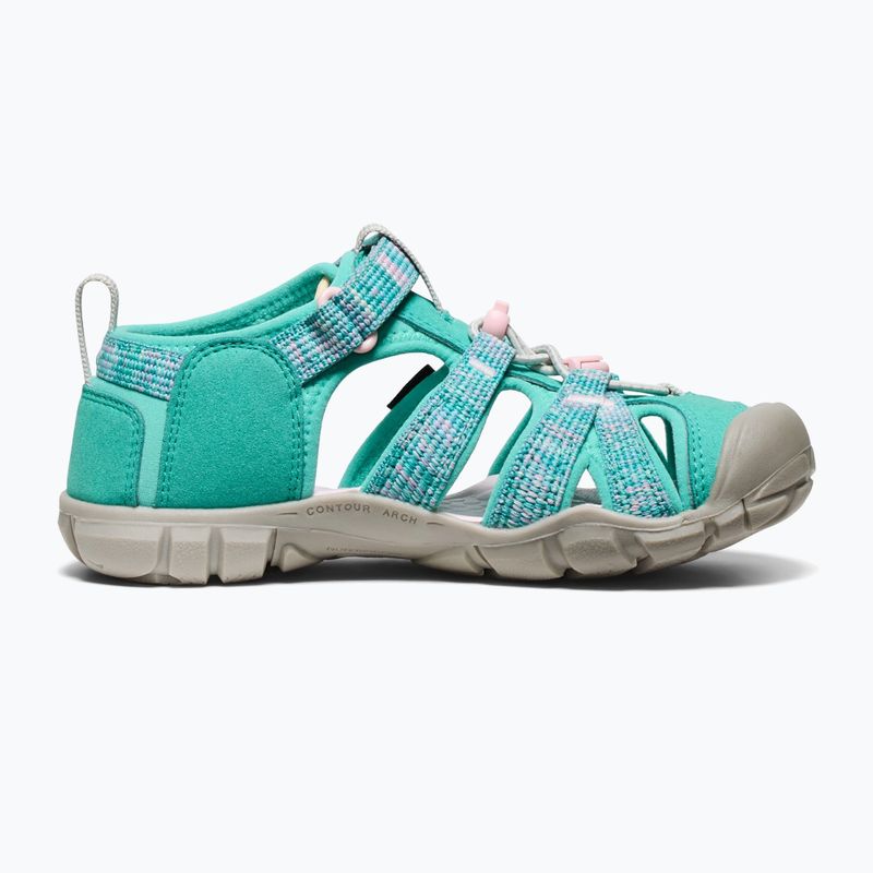 Sandały juniorskie KEEN Seacamp II CNX bright aqua/giggle pink 10