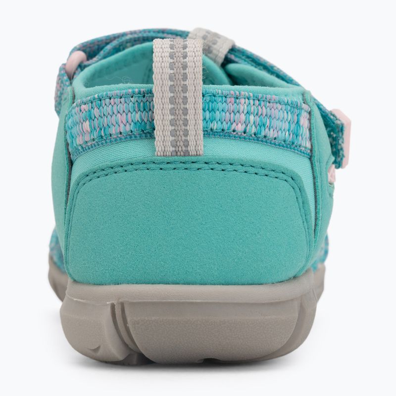 Sandały juniorskie KEEN Seacamp II CNX bright aqua/giggle pink 6