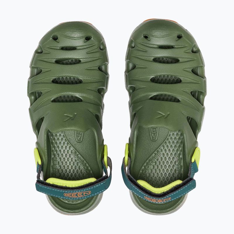 Sandały dziecięce KEEN Hyperflt green/orange peel 15