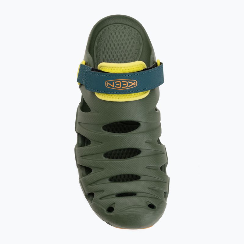 Sandały dziecięce KEEN Hyperflt green/orange peel 6