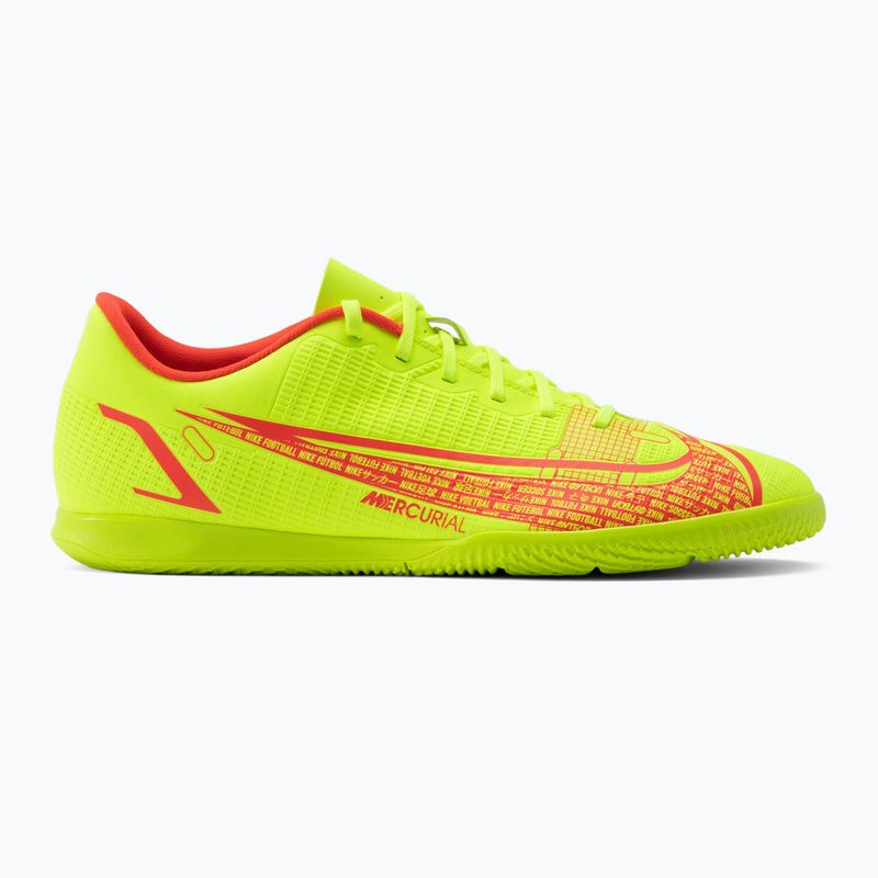 Buty piłkarskie męskie Nike Vapor 14 Club IC volt/bright crimson 2