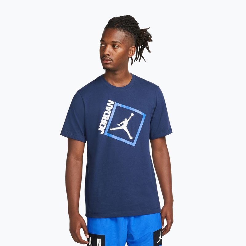 Koszulka męska Jordan Jumpman Box midnight navy/white