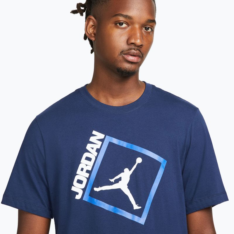 Koszulka męska Nike Jordan Jumpman Box midnight navy/white 4