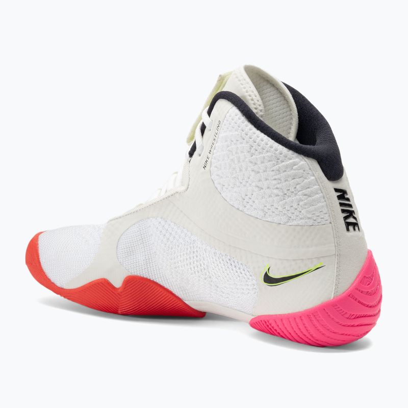 Buty zapaśnicze Nike Tawa white/black/bright crimson/pink blast 3