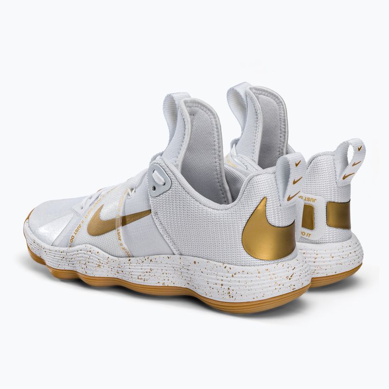 Buty do siatkówki Nike React Hyperset SE white/gold 3