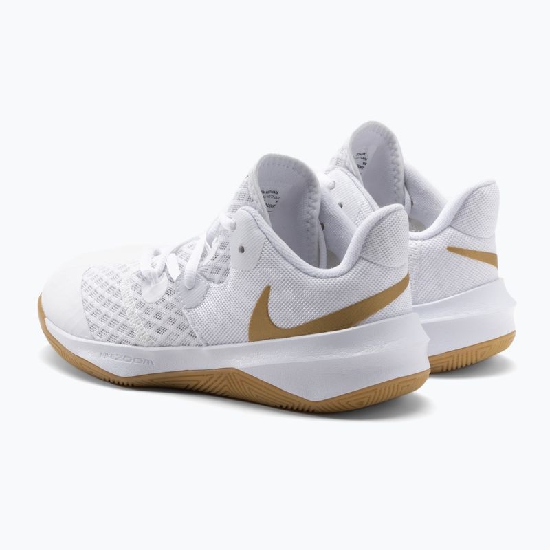 Buty do siatkówki Nike Zoom Hyperspeed Court SE white/gold 3
