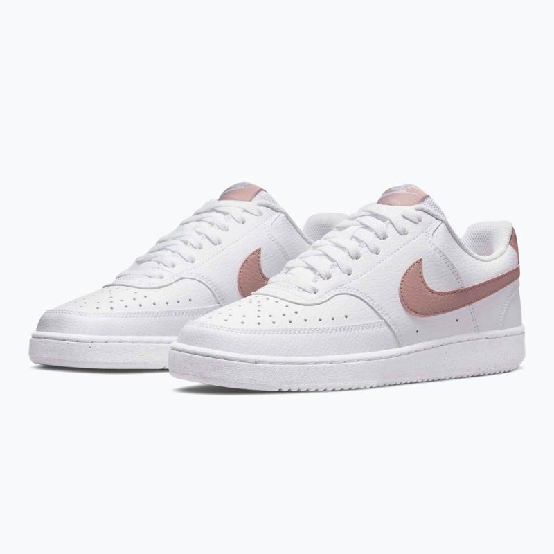 Buty damskie Nike Court Vision Low Next Nature white/pink oxford 3