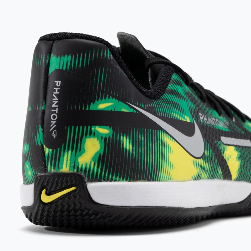 Buty piłkarskie dziecięce Nike Phantom GT2 Academy SW IC Jr black/metalic platinum/green strike 8