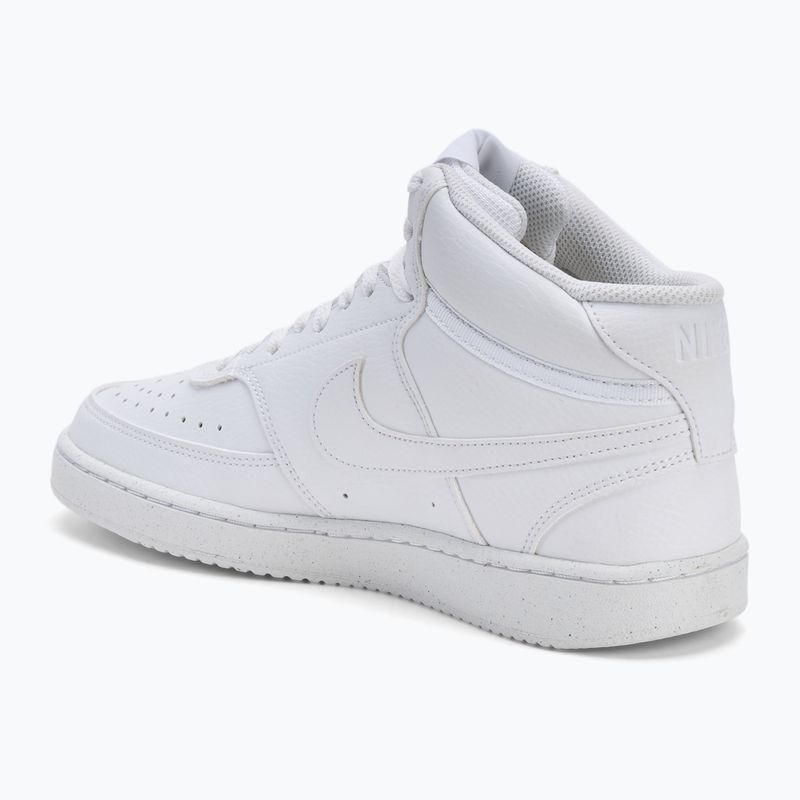Buty męskie Nike Court Vision Mid Next Nature white/white/white 3