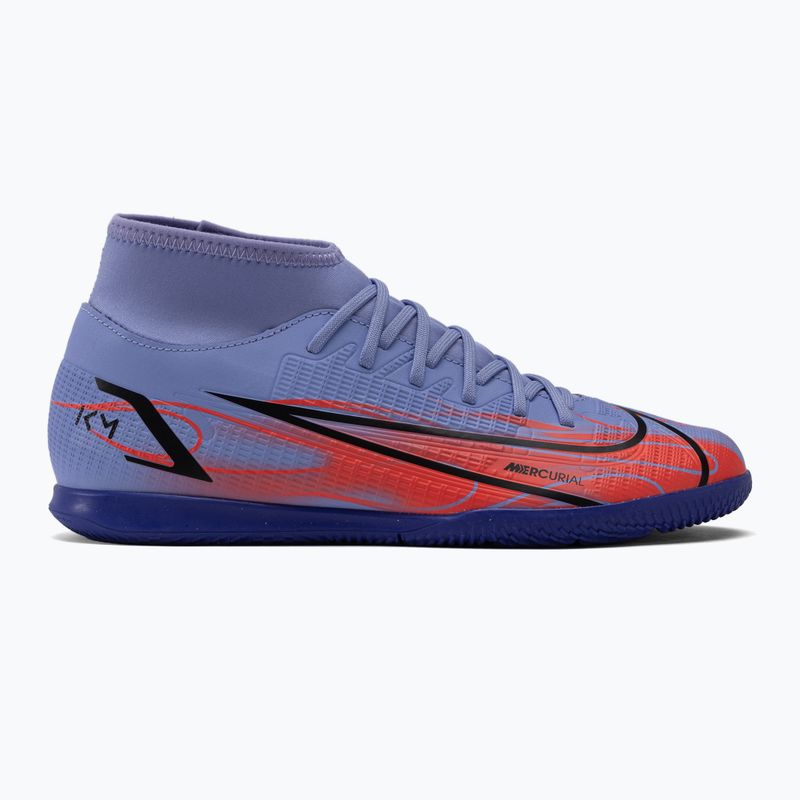 Buty piłkarskie męskie Nike Superfly 8 Club KM IC light thistle/metallic silver 2