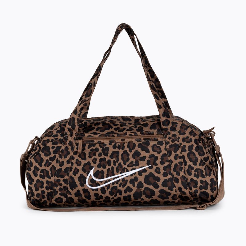 Torba treningowa damska Nike Gym Club 24 l archaeo brown/ black/ white 2