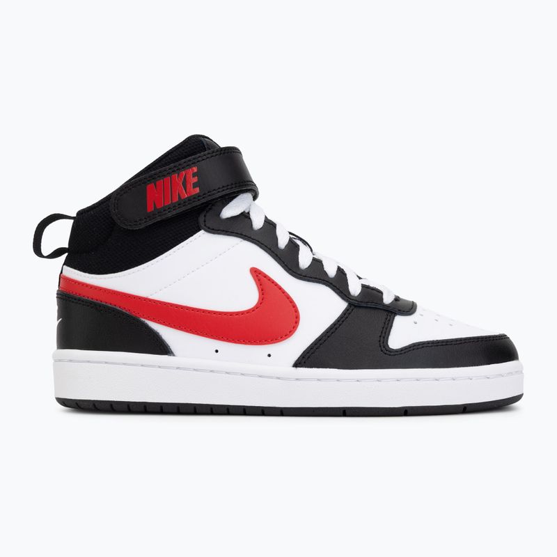 Buty Nike Court Borough Mid 2 white/white/black/university red 2