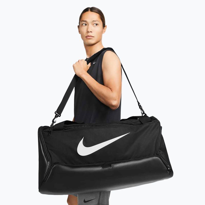 Torba treningowa Nike Brasilia 9.5 95 l black/black/white 8