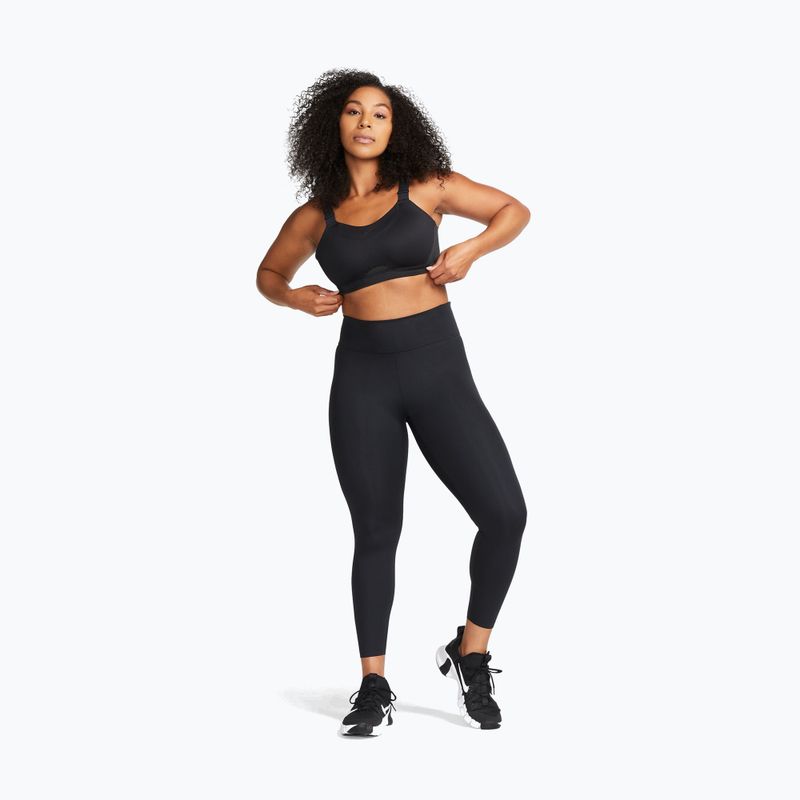 Biustonosz treningowy Nike Alpha High-Support black/black/dark smoke grey/dark smoke grey 2