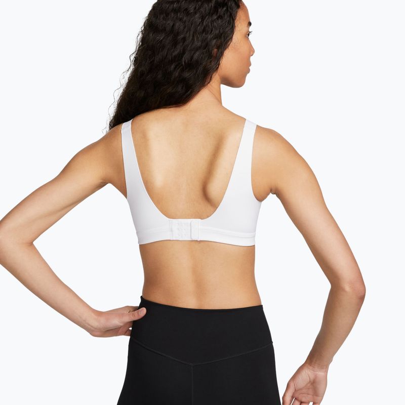 Biustonosz treningowy Nike Alpha High-Support white/white/stone mauve/black 3