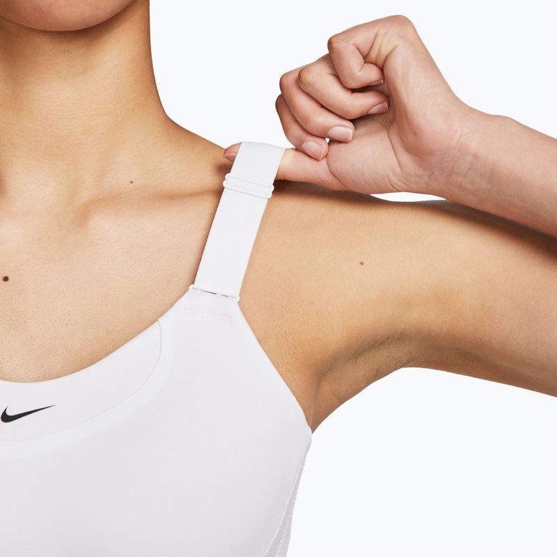 Biustonosz treningowy Nike Alpha High-Support white/white/stone mauve/black 6