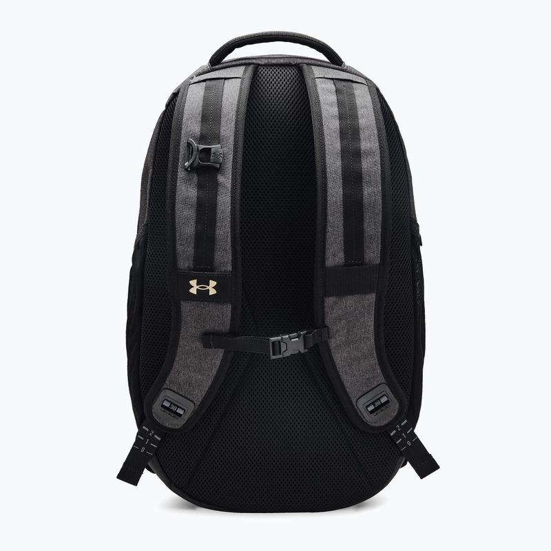 Plecak miejski Under Armour Hustle Pro 31.5 l black medium heather/black/metallic gold 2