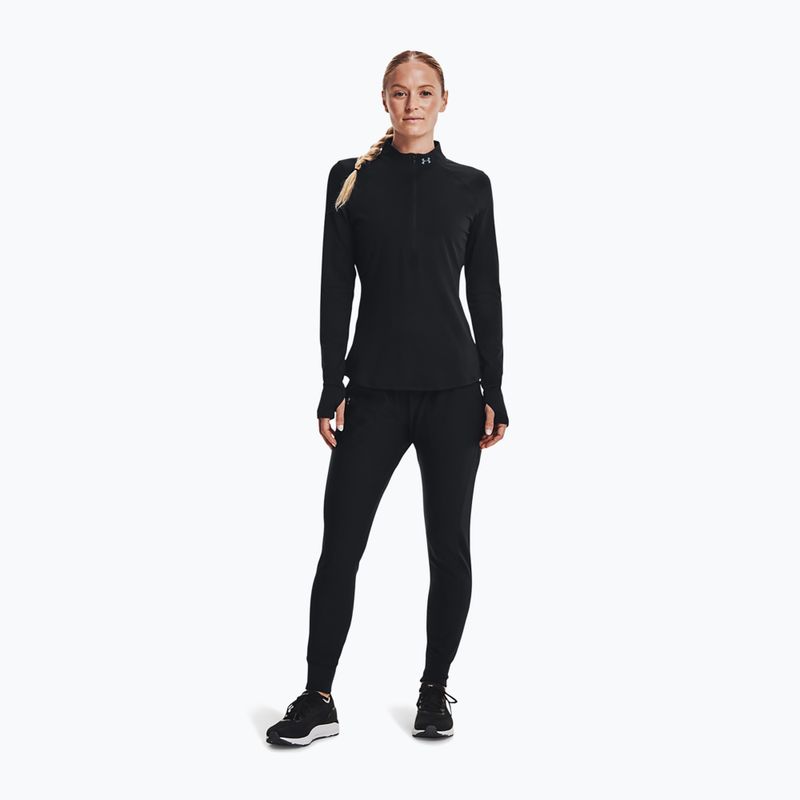 Bluza do biegania damska Under Armour Qualifier Run 2.0 1/2 Zip black/black/reflective 2