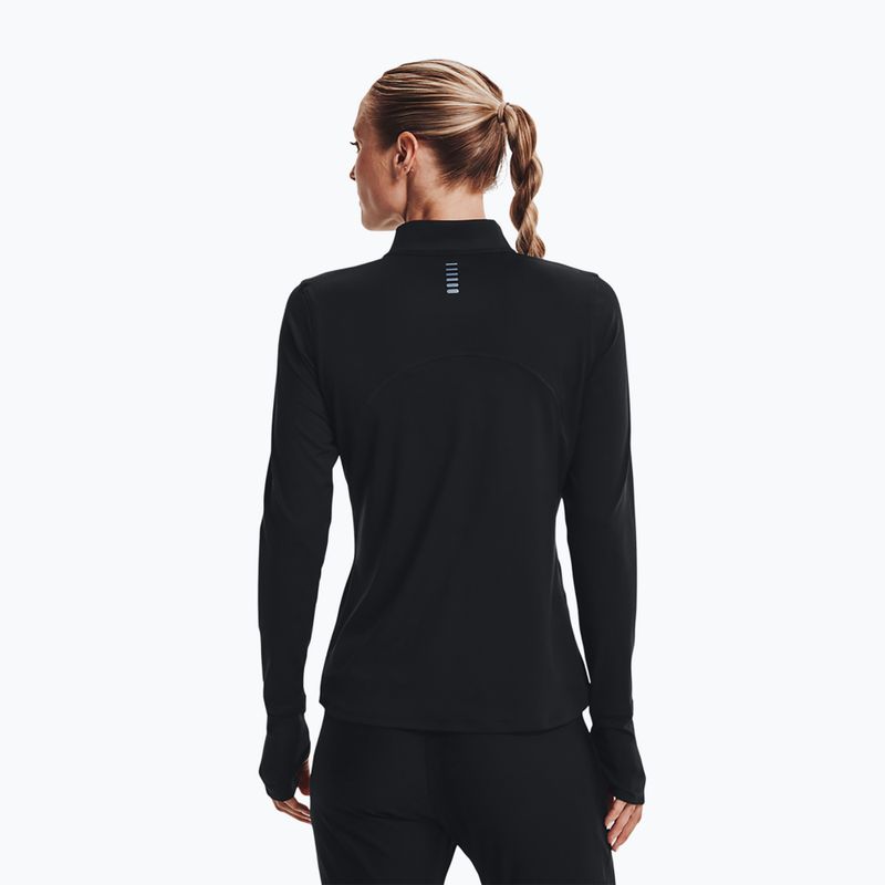 Bluza do biegania damska Under Armour Qualifier Run 2.0 1/2 Zip black/black/reflective 3