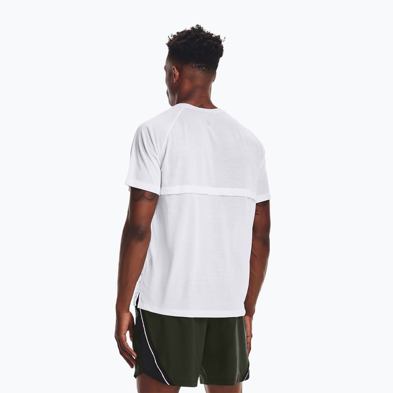 Koszulka do biegania męska Under Armour Streaker white/white/reflective 3