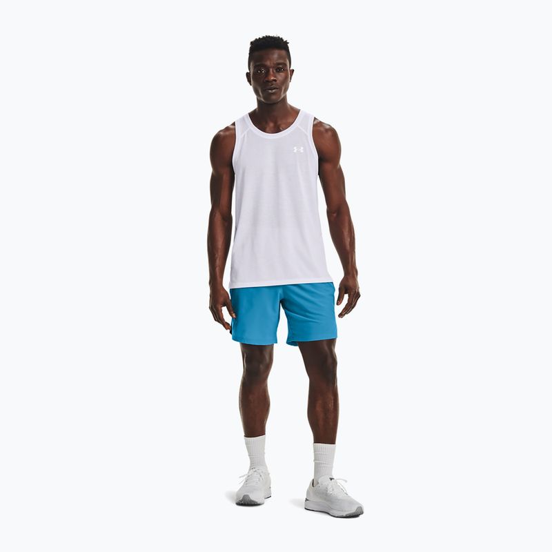Koszulka do biegania męska Under Armour Streaker Singlet white/white/reflective 2