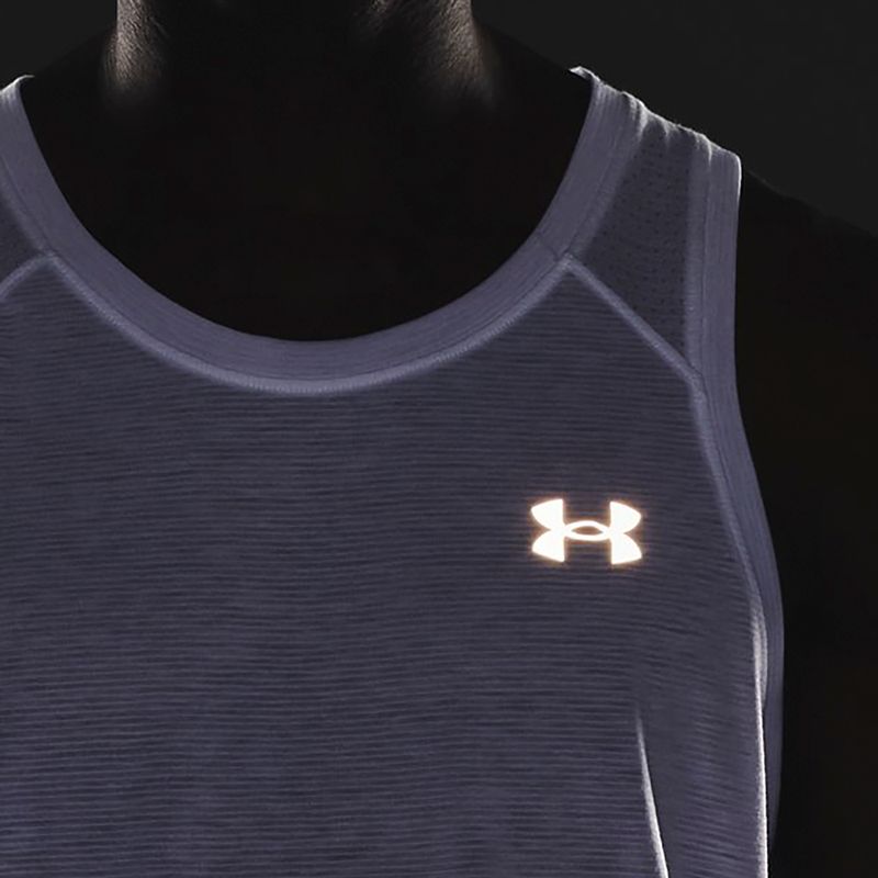 Koszulka do biegania męska Under Armour Streaker Singlet white/white/reflective 4