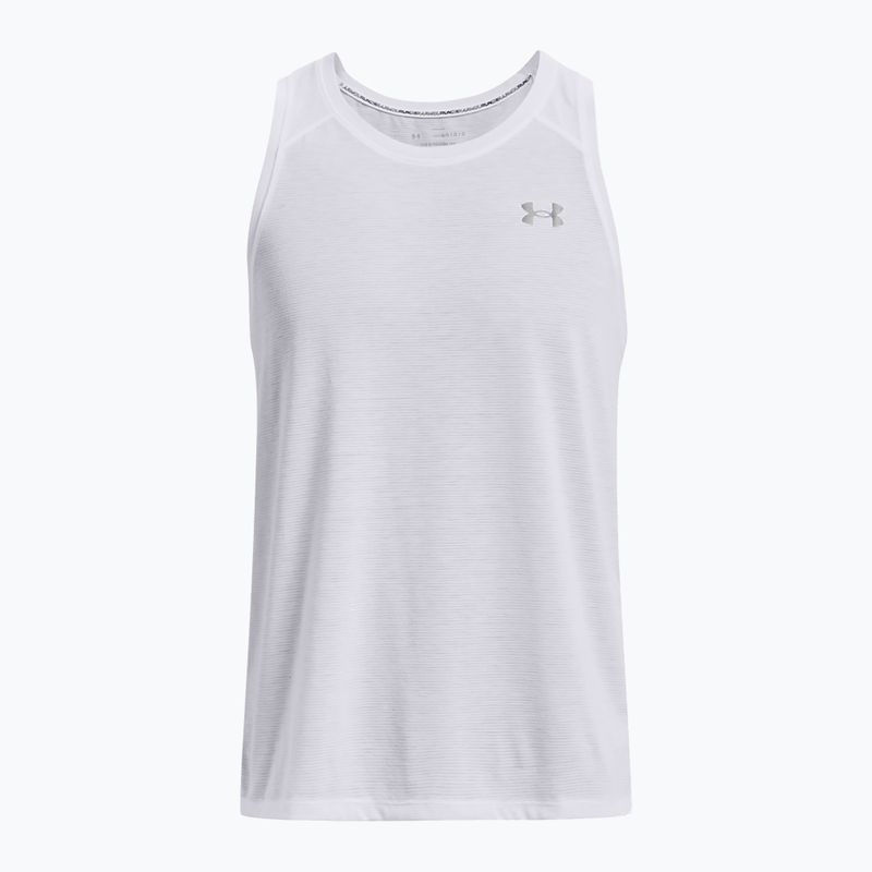 Koszulka do biegania męska Under Armour Streaker Singlet white/white/reflective 5