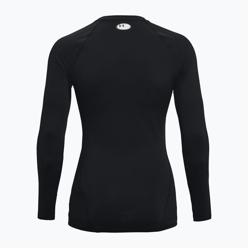 Longsleeve treningowy damski Under Armour HeatGear Compression black/white 7