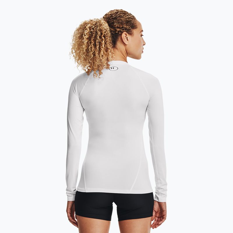 Longsleeve treningowy damski Under Armour HeatGear Compression white/black 2