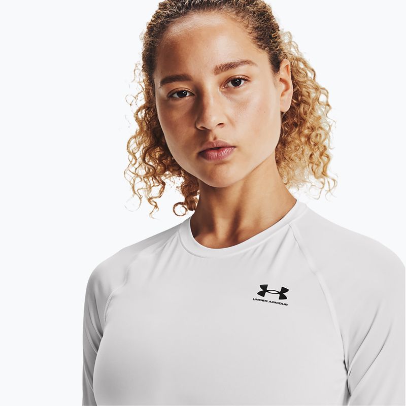 Longsleeve treningowy damski Under Armour HeatGear Compression white/black 3