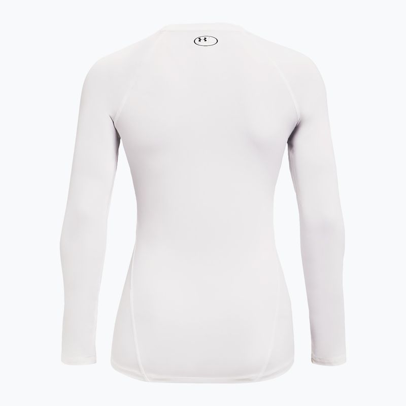 Longsleeve treningowy damski Under Armour HeatGear Compression white/black 5