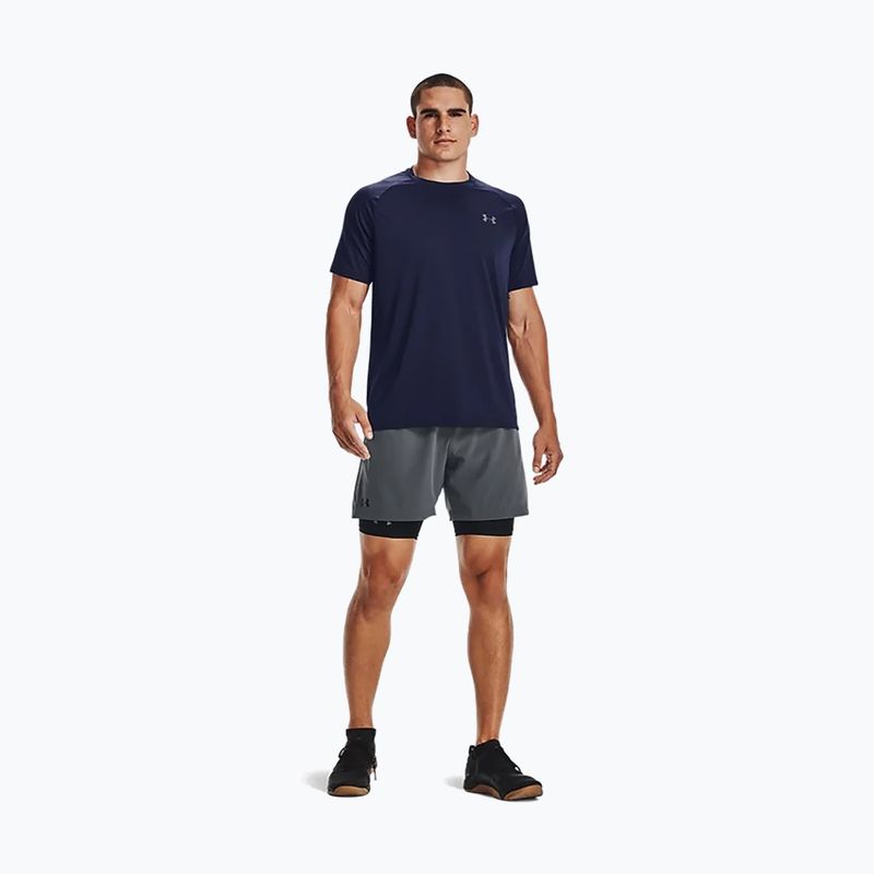 Koszulka treningowa męska Under Armour UA Tech 2.0 Tee Novelty midnight navy/pitch gray 2