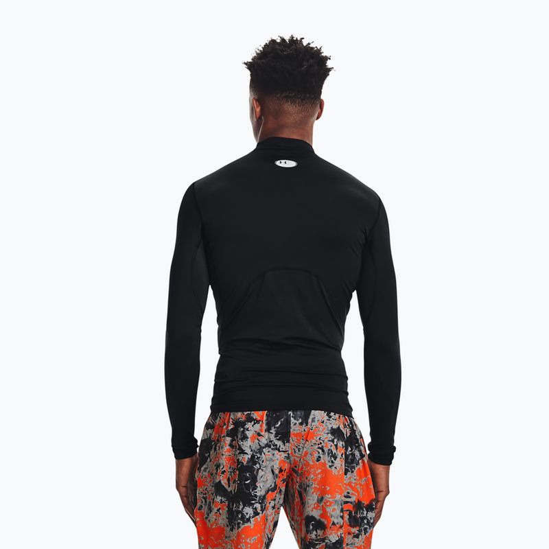 Longsleeve treningowy męski Under Armour Comp Mock UA Armour black/white 3