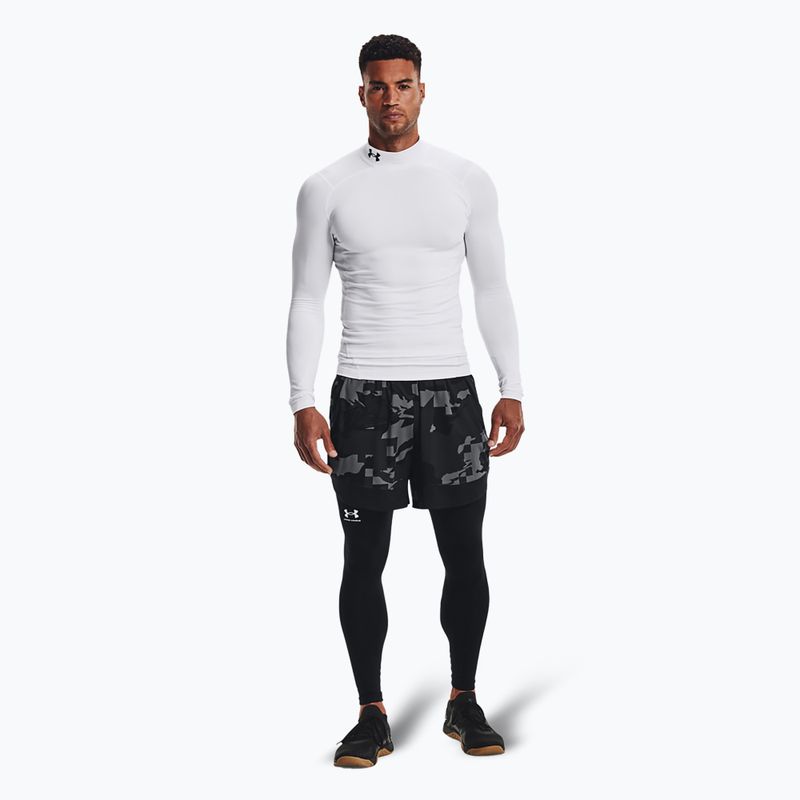 Longsleeve treningowy męski Under Armour Comp Mock UA Armour white/black 2