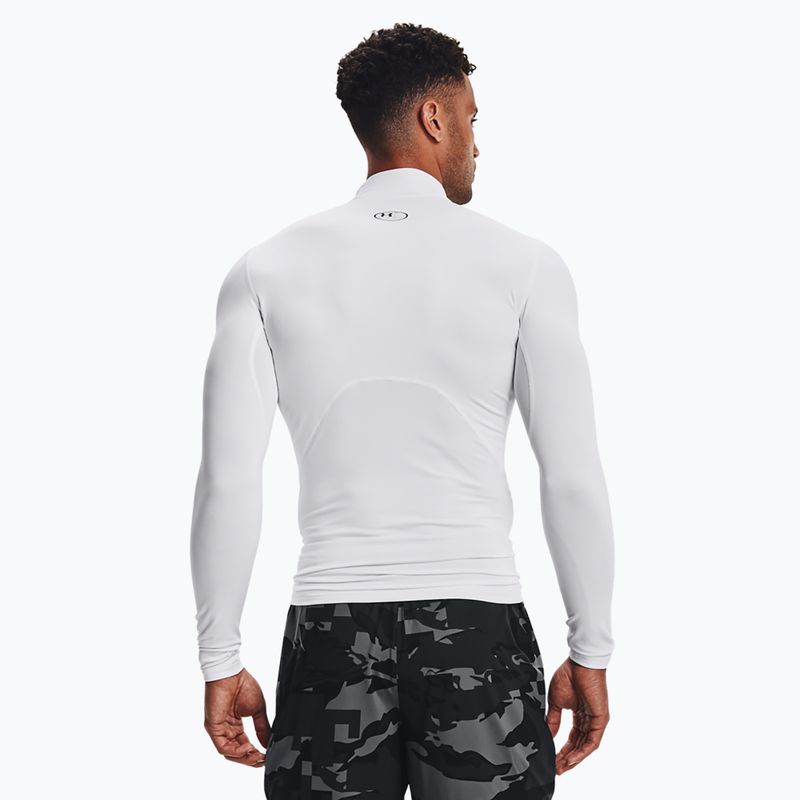 Longsleeve treningowy męski Under Armour Comp Mock UA Armour white/black 3