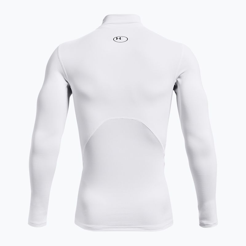 Longsleeve treningowy męski Under Armour Comp Mock UA Armour white/black 6