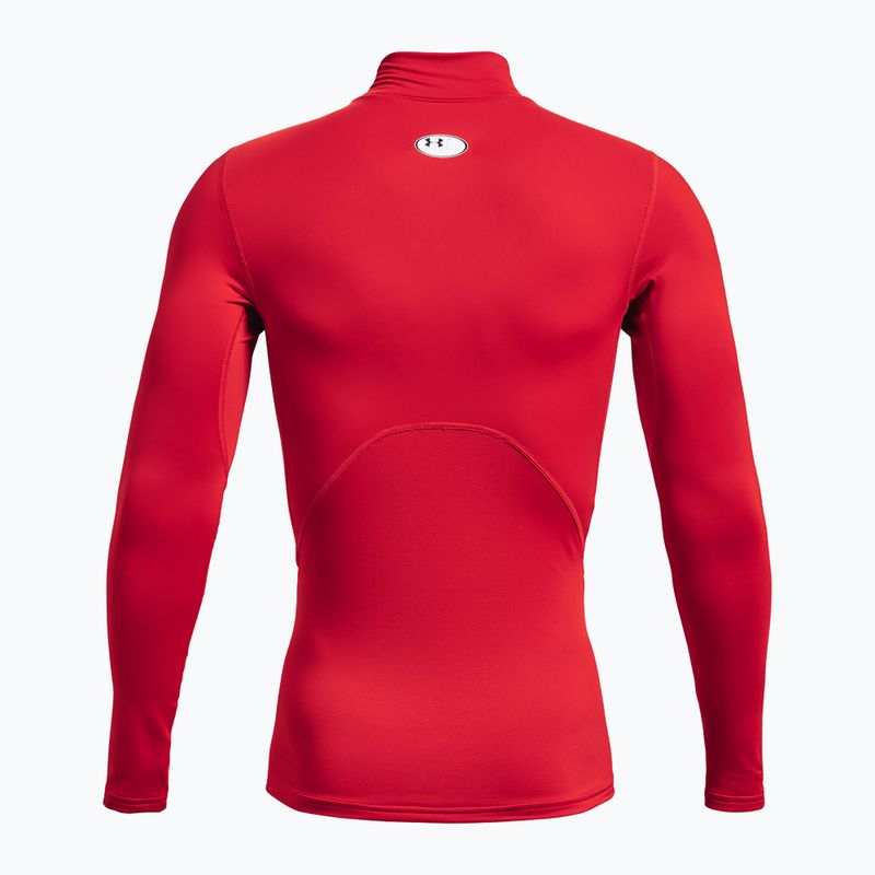 Longsleeve treningowy męski Under Armour Comp Mock UA Armour red/white 2