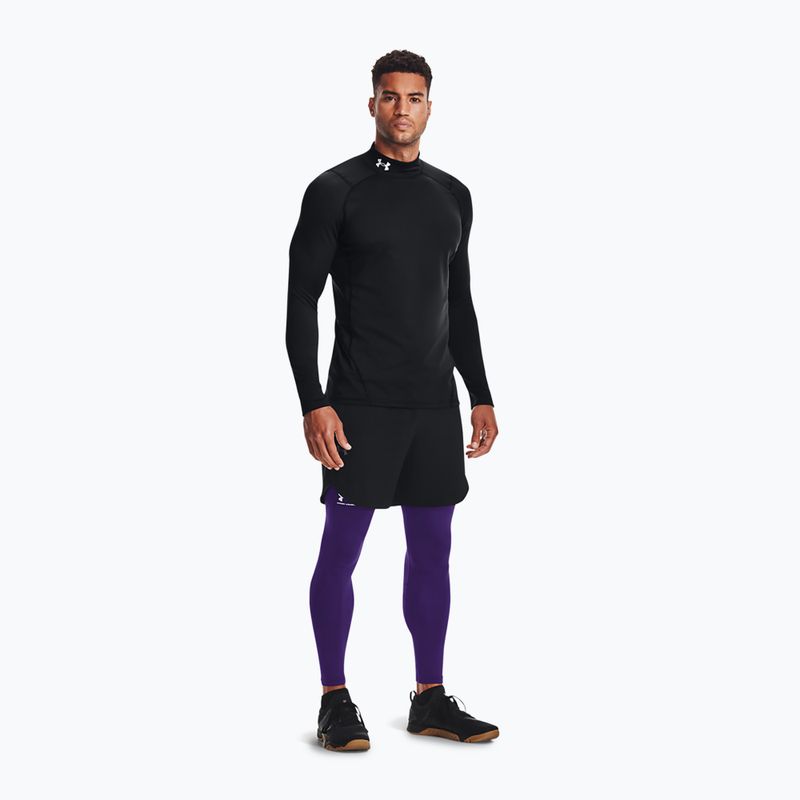 Longsleeve treningowy męski Under Armour Comp Mock UA Armour black/white 2
