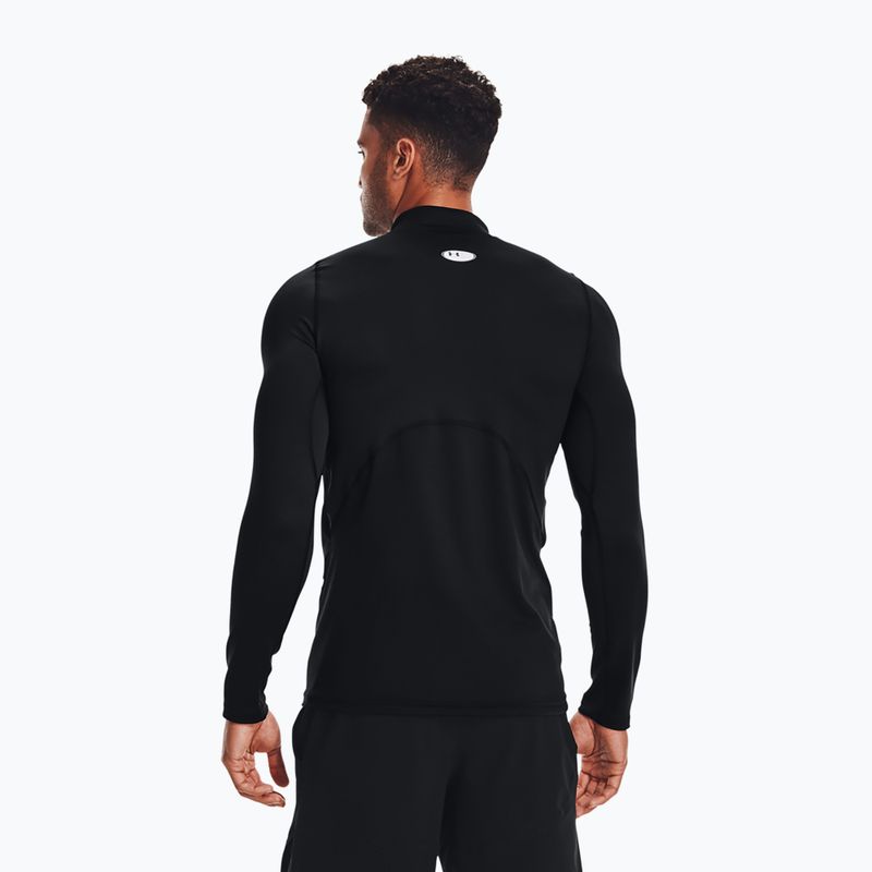 Longsleeve treningowy męski Under Armour Comp Mock UA Armour black/white 3