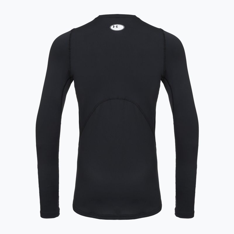 Longsleeve treningowy męski Under Armour CG Armour Fitted Crew black/white 2