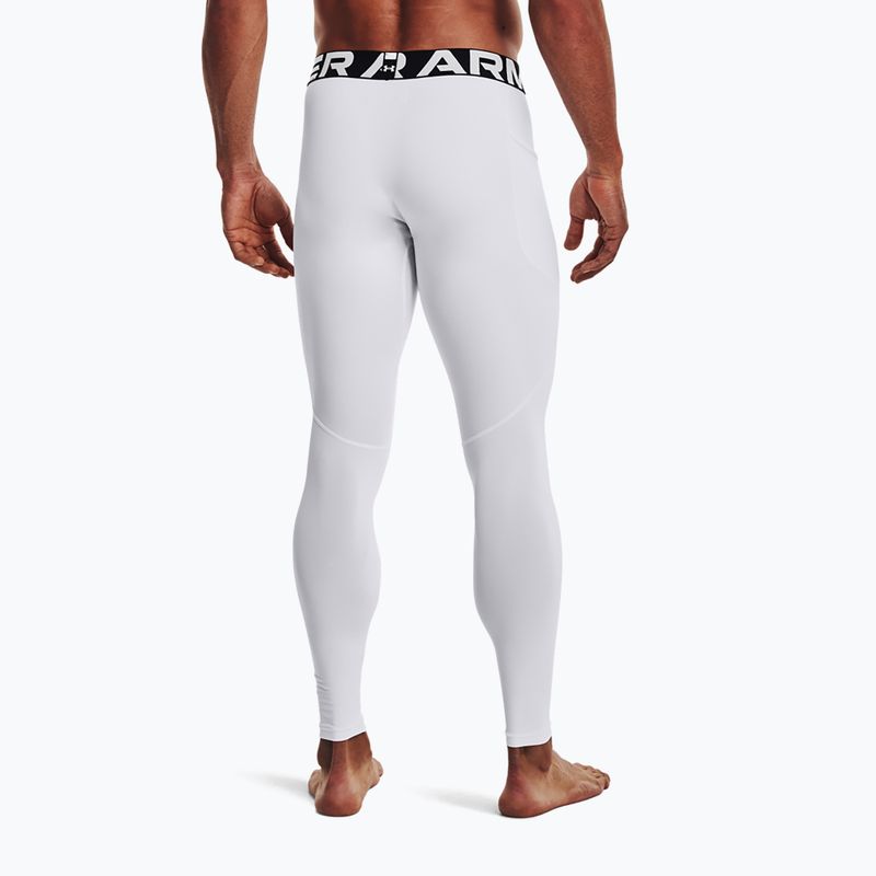 Legginsy męskie Under Armour UA Cg Armour Novelty Compression white/black 2