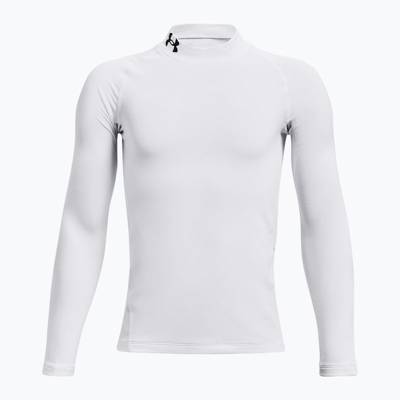 Longsleeve treningowy dziecięcy Under Armour Cg Armour Mock white/black