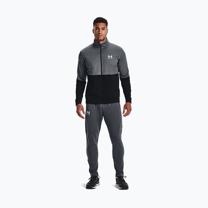 Bluza męska Under Armour UA Pique Track pitch gray/white 2