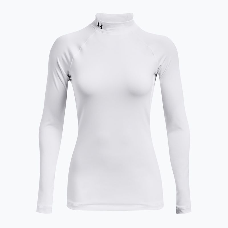 Longsleeve treningowy damski Under Armour Authentics CG Mockneck white/black 7