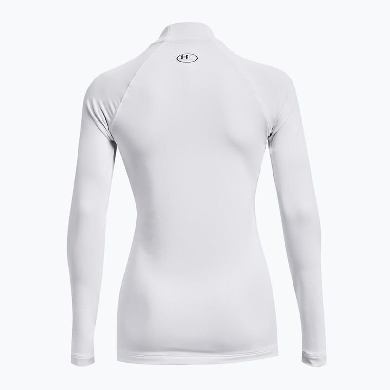 Longsleeve treningowy damski Under Armour Authentics CG Mockneck white/black 8