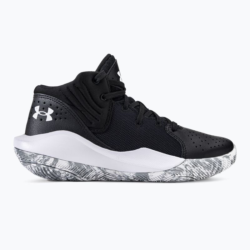 Buty do koszykówki dziecięce Under Armour GS Jet '21 black/white 2